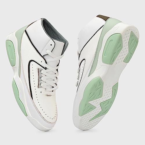 Cruiser Men's White High-Neck Sneakers | Lightweight & Comfortable | Ideal for Walking, Gym, and Casual Wear, 9 UK - Image 5