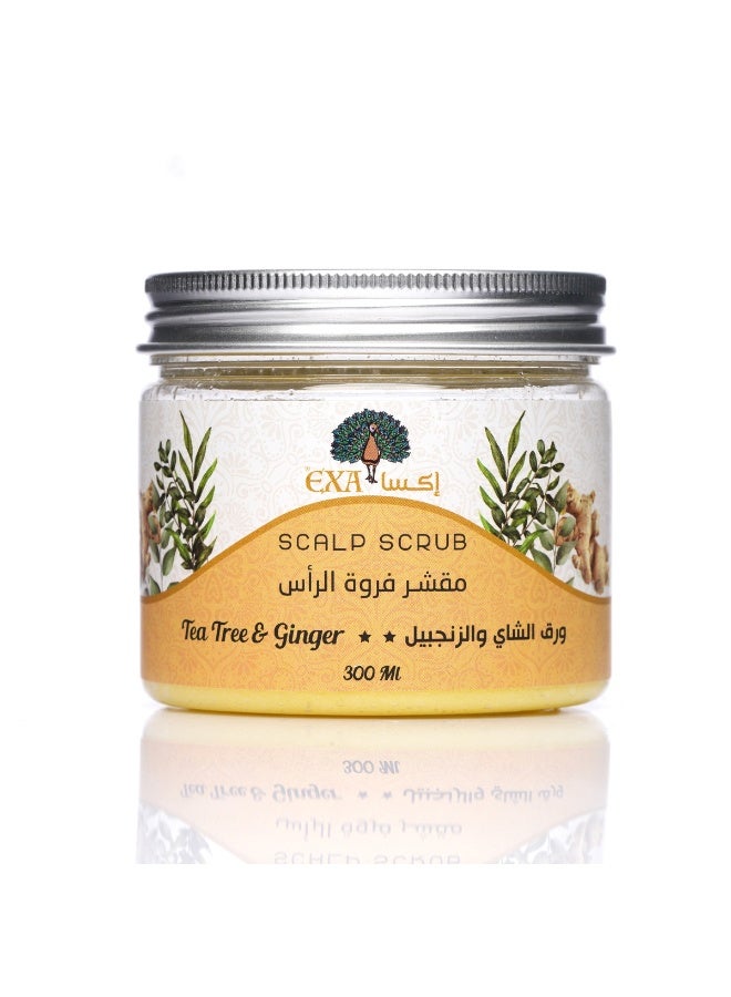 إكسا مقشر فروة الرأس بأوراق الشاي و الزنجبيل 300مل - Image 1