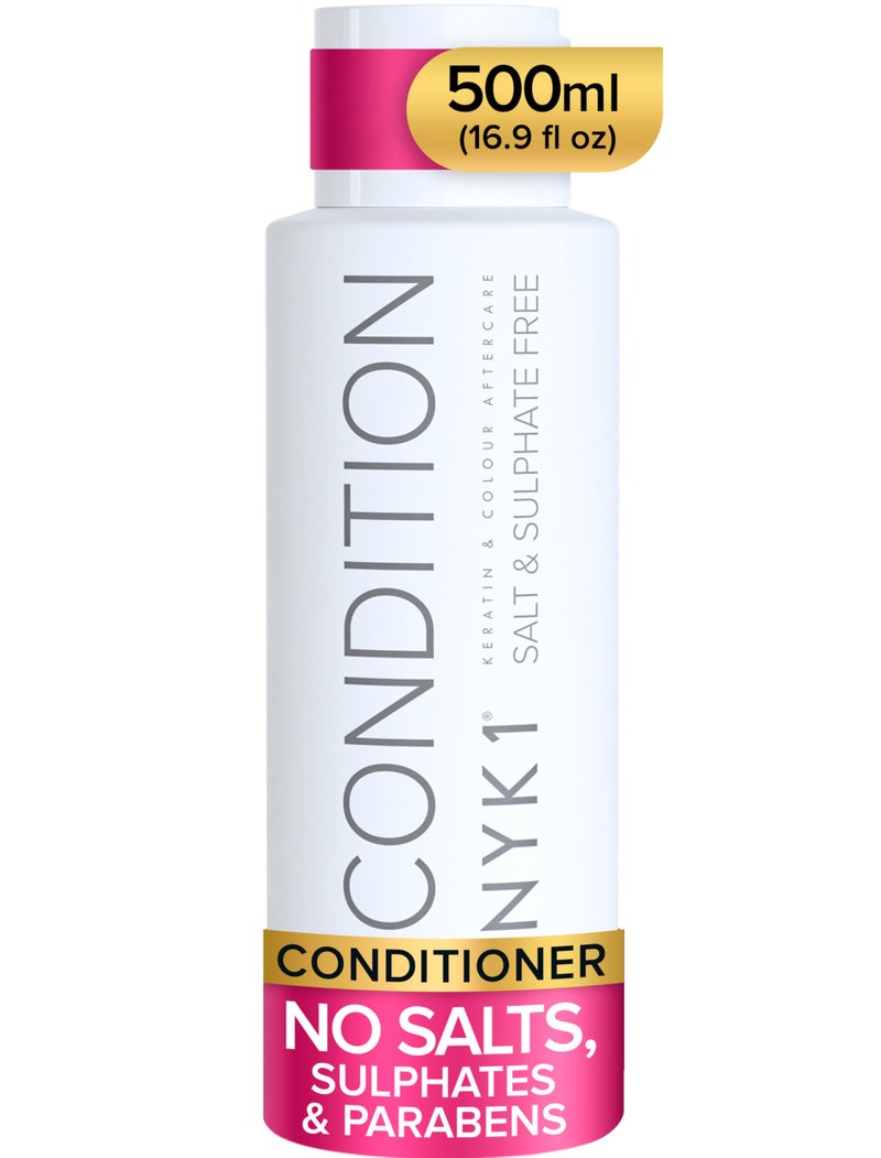 NYK1 Salt & Sulfate Free Conditioner (500ml) Sulfate Free Hair Conditioner For Extensions, Colour & Keratin Treatment Aftercare - Deep Conditioning, Moisture-Rich & Organic For All Hair Types - Image 1