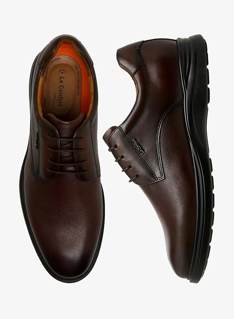 Le Confort Men Leather Lace-Up Derby Shoes