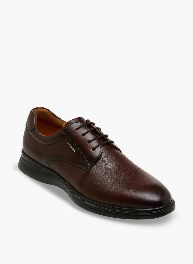 Le Confort Men Leather Lace-Up Derby Shoes - Image 2
