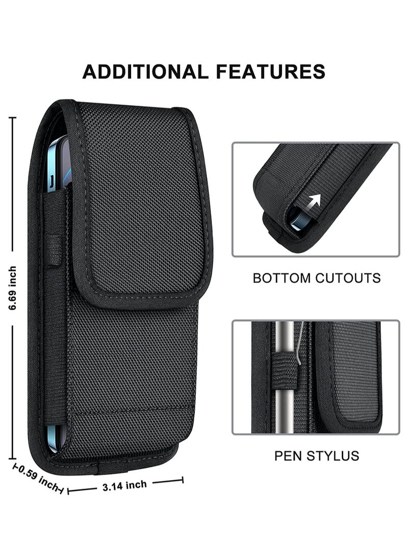 SYOSI 1 Piece Cell Phone Holster Fits Nylon Cell Phone with Ring Pouch  - Image 2