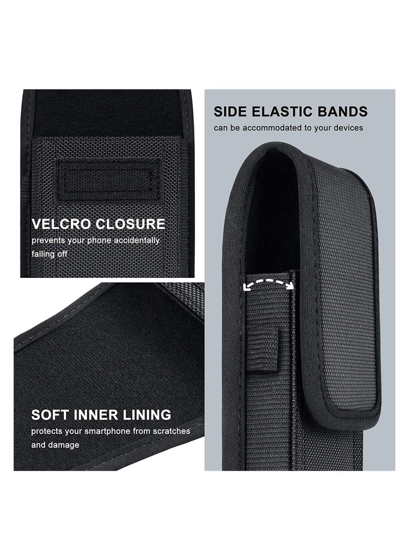 SYOSI 1 Piece Cell Phone Holster Fits Nylon Cell Phone with Ring Pouch  - Image 4