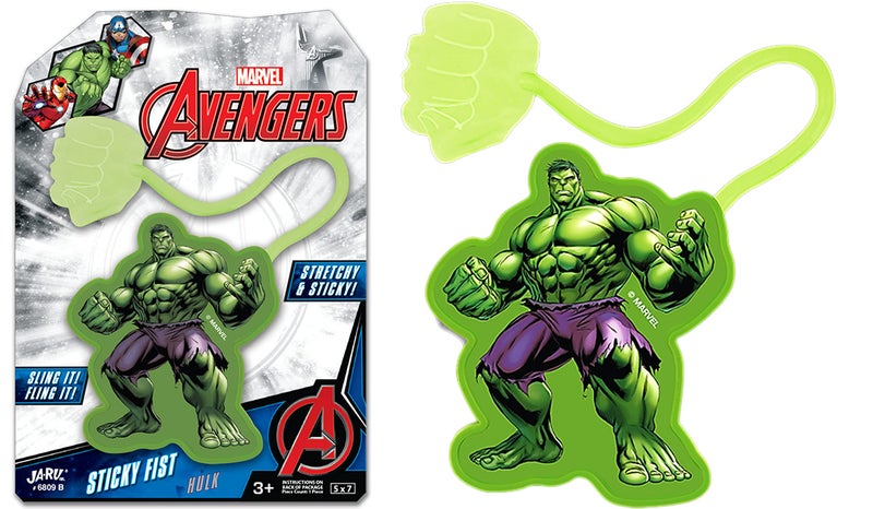 JARU Marvel Spiderman Hulk Sticky Hands Stretchy Snap Toys 1 Hulk Pack Superheroes Stretchy Hands Bulk Birthday Toy Supplies for Kids Pinata Filler Stocking Stuffers B68091 - Image 2