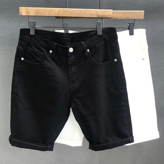 Mens Denim Medium Shorts 2023 New Casual Black - pzsku/Z74D8104FE25577A6AE54Z/45/1746192769/734ad3b4-8ac7-4a4e-a8a2-e78ccc1c6eb5