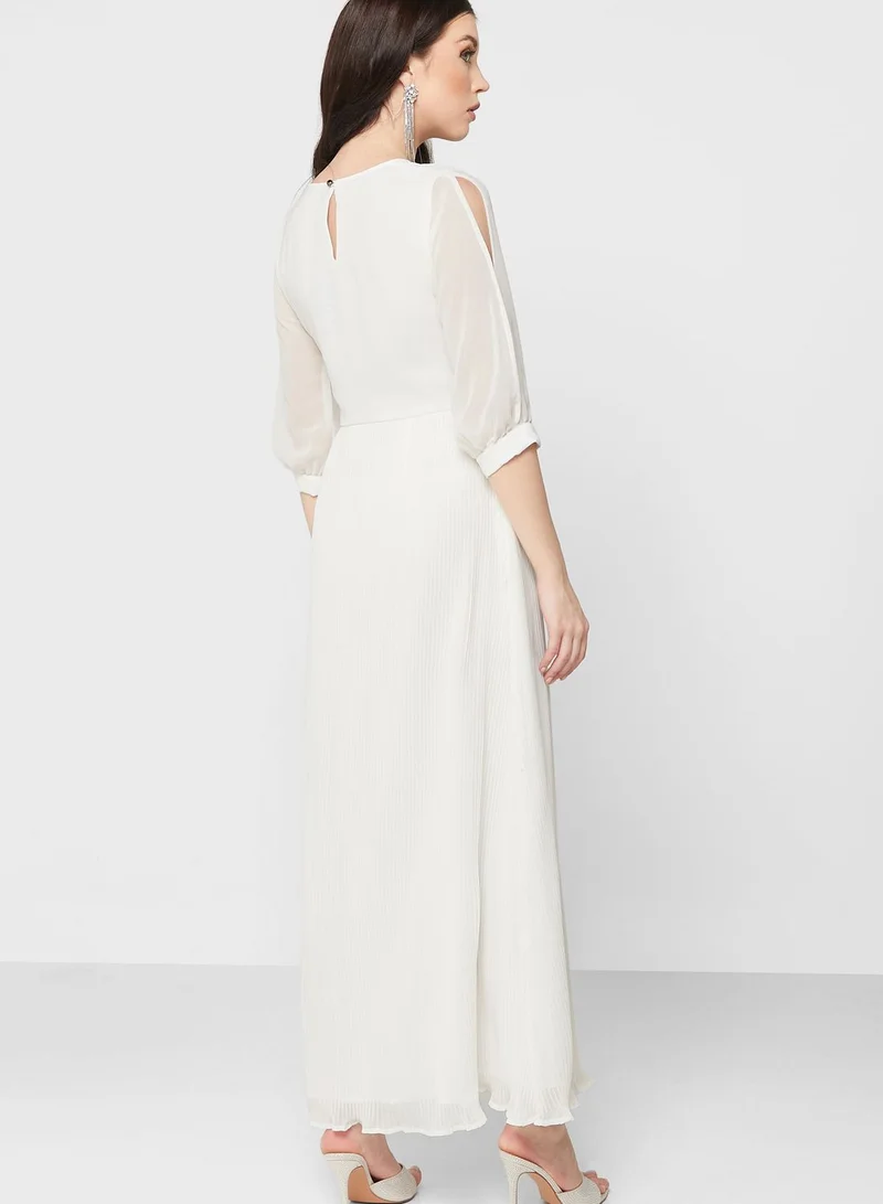 Khizana Embellished Waist A-Line Dress
