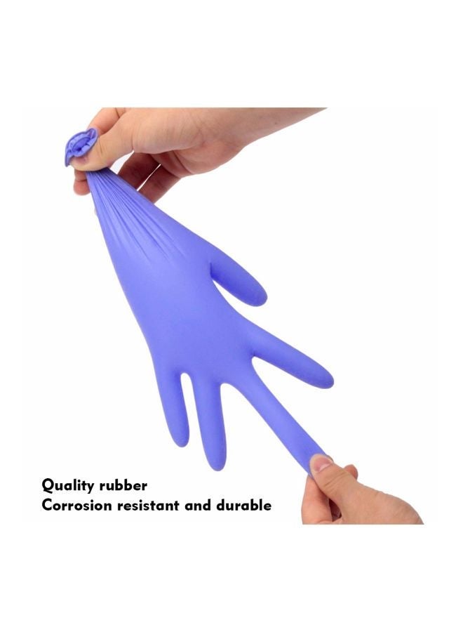 NIBEMINENT Pack Of 100 Disposable Gloves Blue XL  - Image 5