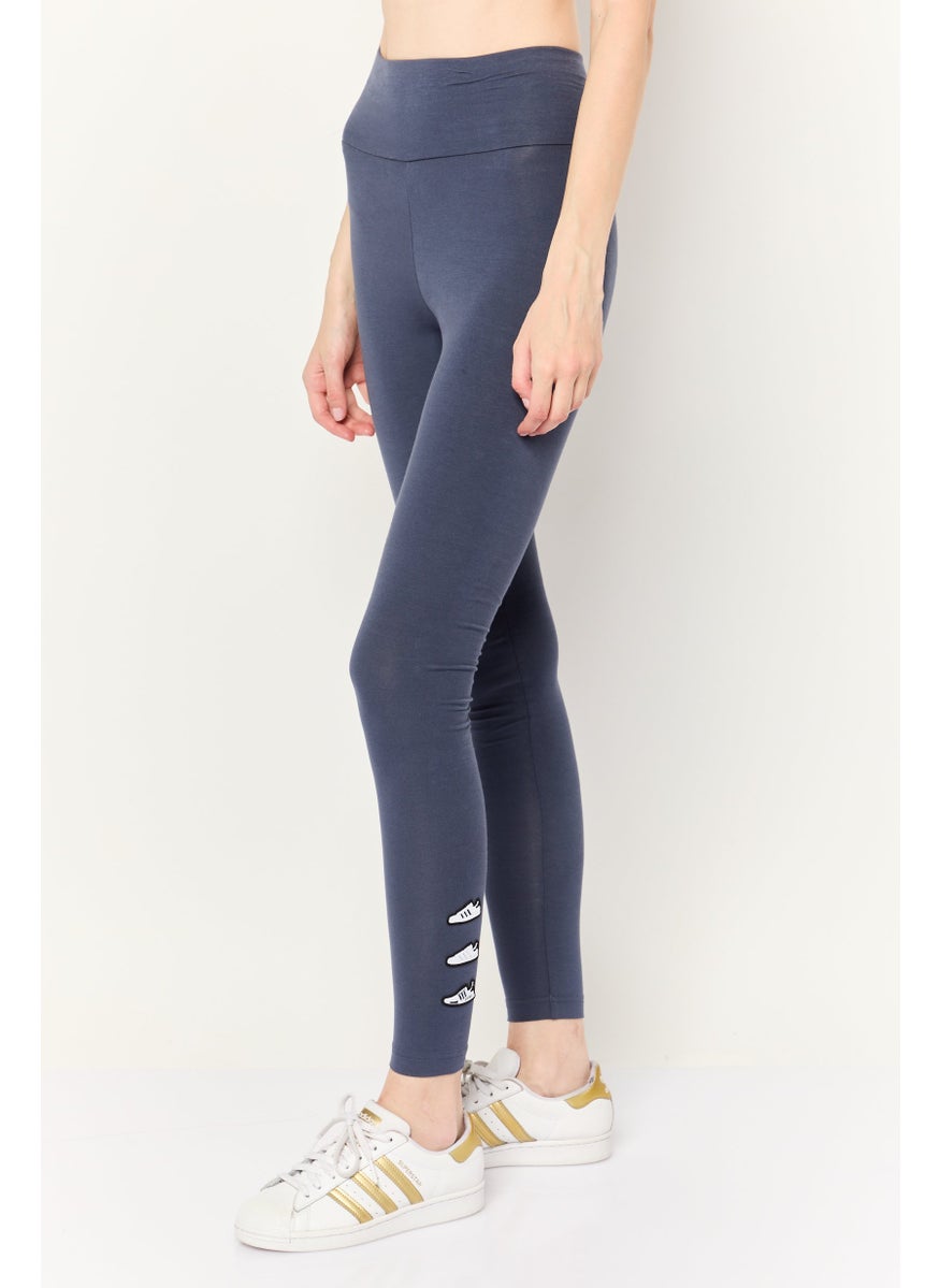 adidas Originals Women Sportswear Fit Training Leggings, Indigo  - Image 3