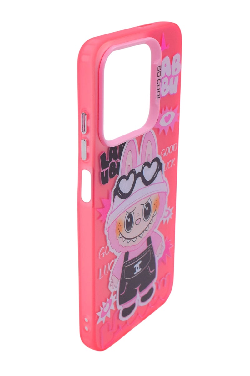 CFS TPU LABUBU Printed Back Cover Case For Infinix Smart 9 - Pink White - Image 2
