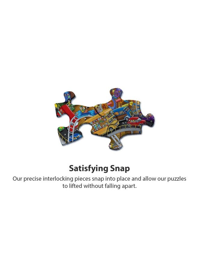 Springbok - Getting Away - 1000 Piece Jigsaw Puzzle- Cartoon Illustration of Transportation to Challenge Your Brain - Image 5