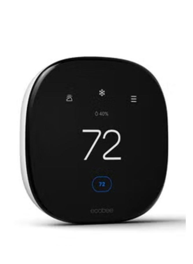 Ecobee - Ecobee Smart Thermostat Enhanced 6Th Gen Without Sensor Black Eb-State6L-01 - Image 1