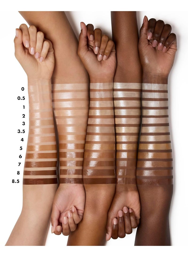 إلف معزز البشرة بفلتر سائل هالو جلو للحصول على مظهر ناعم ومتوهج ومملوء بحمض الهيالورونيك، نباتي ولم يتم الإساءة إلى الحيوانات لتصنيعه، مقاس 1 عادل بالحجم الكامل - Image 2