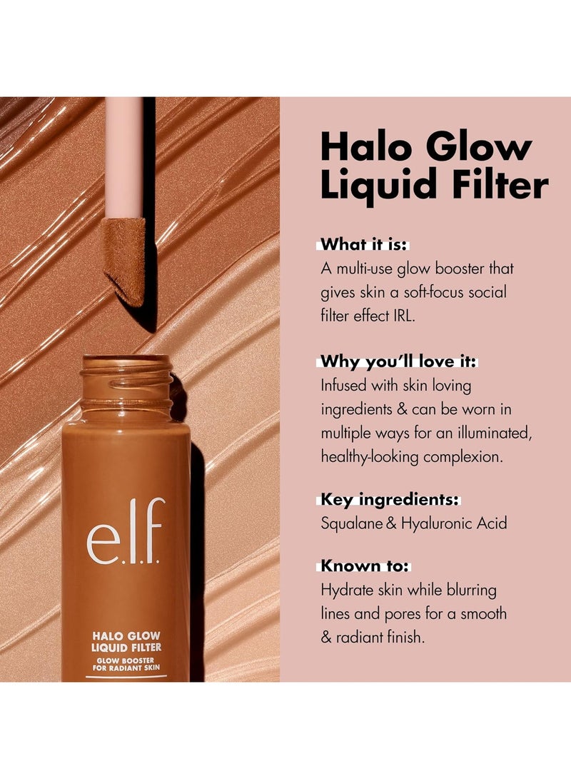 إلف معزز البشرة بفلتر سائل هالو جلو للحصول على مظهر ناعم ومتوهج ومملوء بحمض الهيالورونيك، نباتي ولم يتم الإساءة إلى الحيوانات لتصنيعه، مقاس 1 عادل بالحجم الكامل - Image 3