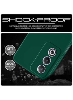 Wtech Oppo A3 Pro 5G 2024 Premium Liquid Silicone Case Cover Dark Green  - Image 2