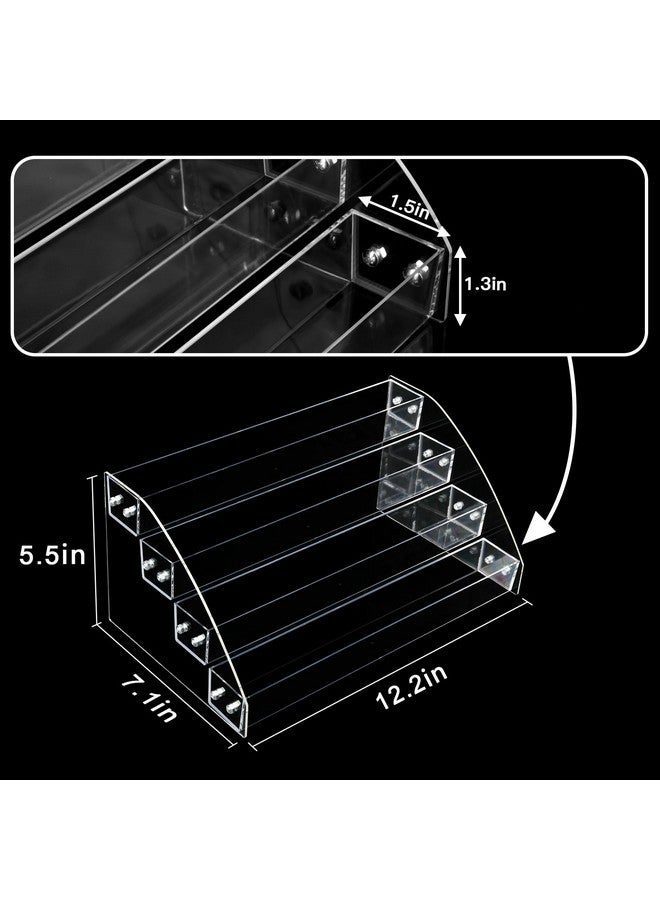 4 Layers Acrylic Paint Organizer Paint Holder Perfect For Craft Hobby Paint Storage Acrylic Paint Storage Craft Paint Storage Paint Rack For 2 Oz Bottles Hobby Paint Storage