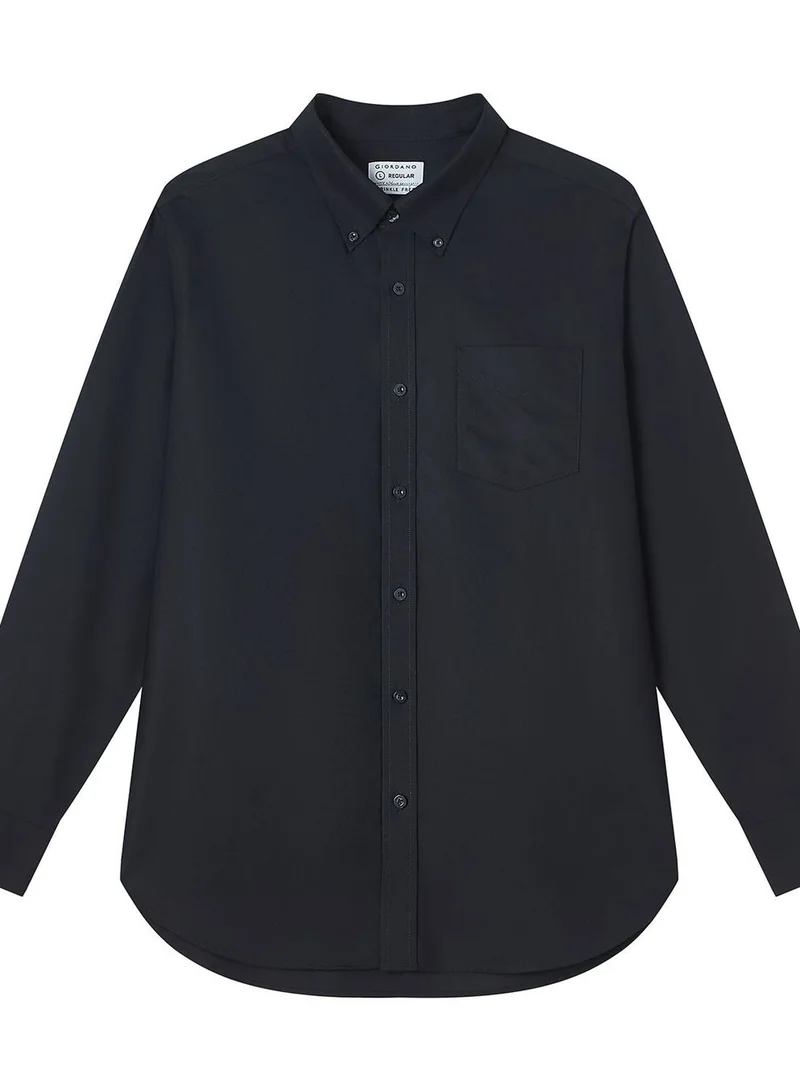 GIORDANO  Men’s Cotton Long-Sleeve Wrinkle-Free Shirt for Men | Best Price UAE