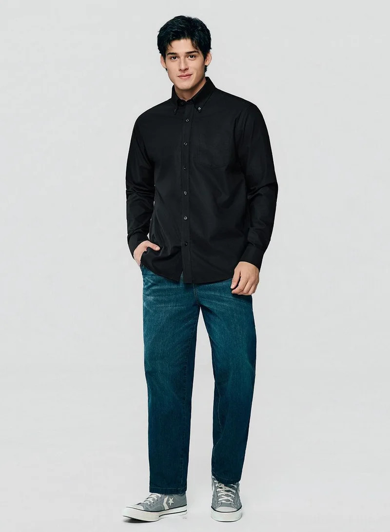 GIORDANO  Men’s Cotton Long-Sleeve Wrinkle-Free Shirt for Men | Best Price UAE