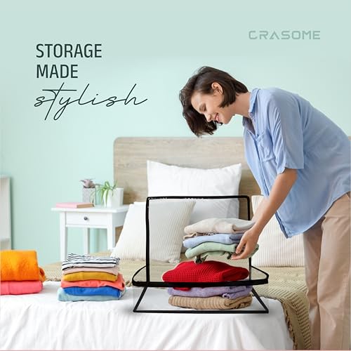 Crasome Saree Bags/Covers for Storage Set of-4 Big Size With Zip Closure for Clothes Bags and Wardrobe Organizer With Transparent Window (SC-TS-4Q) - Image 5