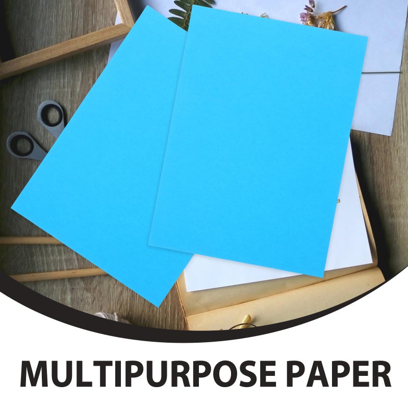 Blue A4 70gsm Copy Paper 100 Sheets For Printing Office Drawing And Craft - Image 4