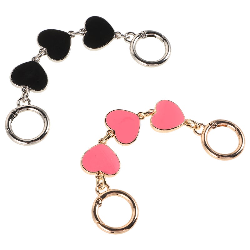2pcs Heart Chain Bag Extension Chain Replacement Chain Bag Accessories - Image 1