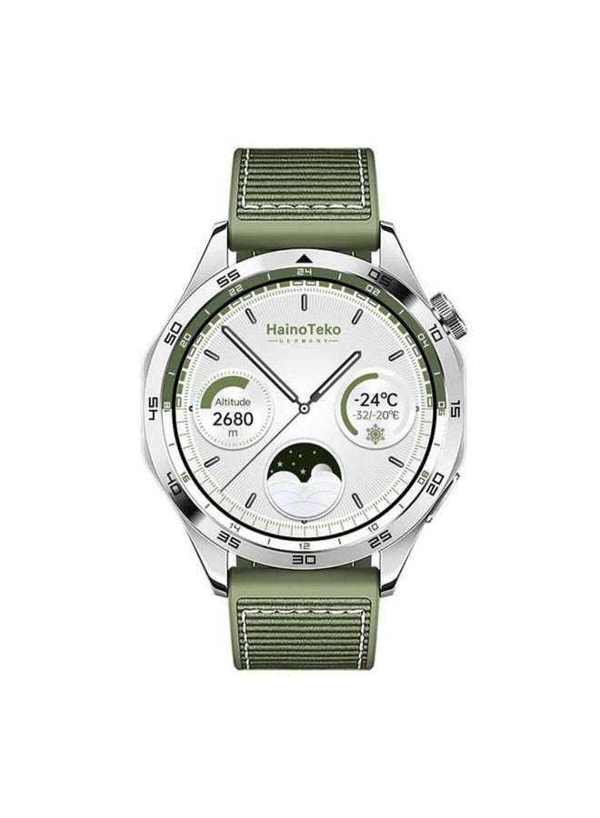 هينو تيكو ساعة ذكية **GT4** بشاشة لمس HD بحجم 1.75 بوصة | متعقب معدل ضربات القلب، النوم واللياقة البدنية | مكالمات بلوتوث | مقاومة للماء IP68 | بطارية طويلة العمر | متوافقة مع iPhone و Android - Image 1