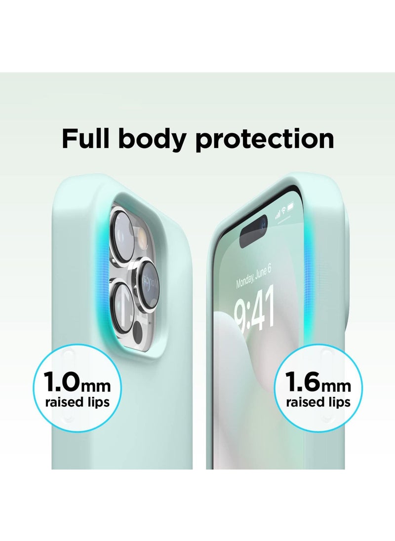 Rock Pow - Liquid Silicone Case Compatible with iPhone 15 Pro Max Case 6.7  Premium Silicone Full Body Protection - 4 Layer Shockproof Phone Cover Anti-Scratch Soft Microfiber Lining - Image 1