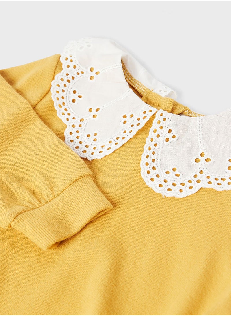 NAME IT - Infant Schiffli Collar Sweater - Image 1