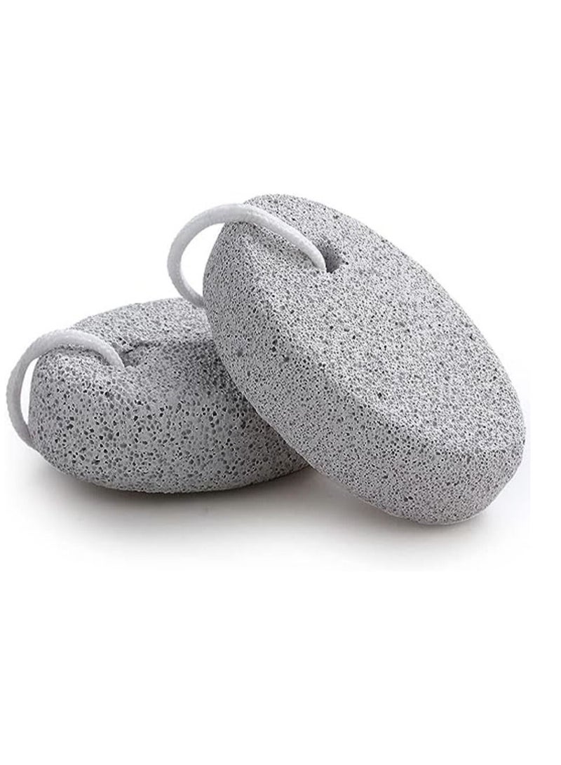 Natural Pumice Stone for Feet,2-Pack Lava Pedicure Tools Hard Skin Callus Remover for Feet and Hands - Natural Foot File Exfoliation to Remove Dead Skin, Heels, Elbows, Hands - Image 1