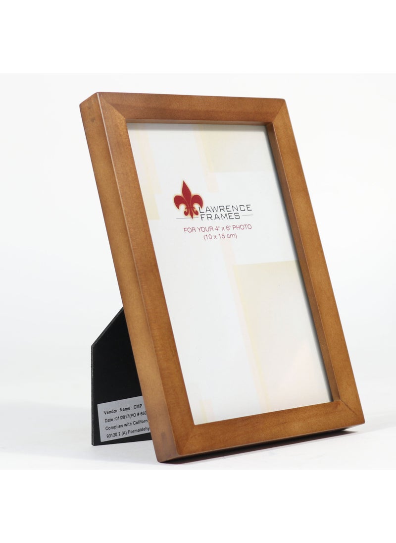 Lawrence Frames Lawrence Frames 766046 Nutmeg Wood Picture Frame  4 by 6-Inch  - Image 2