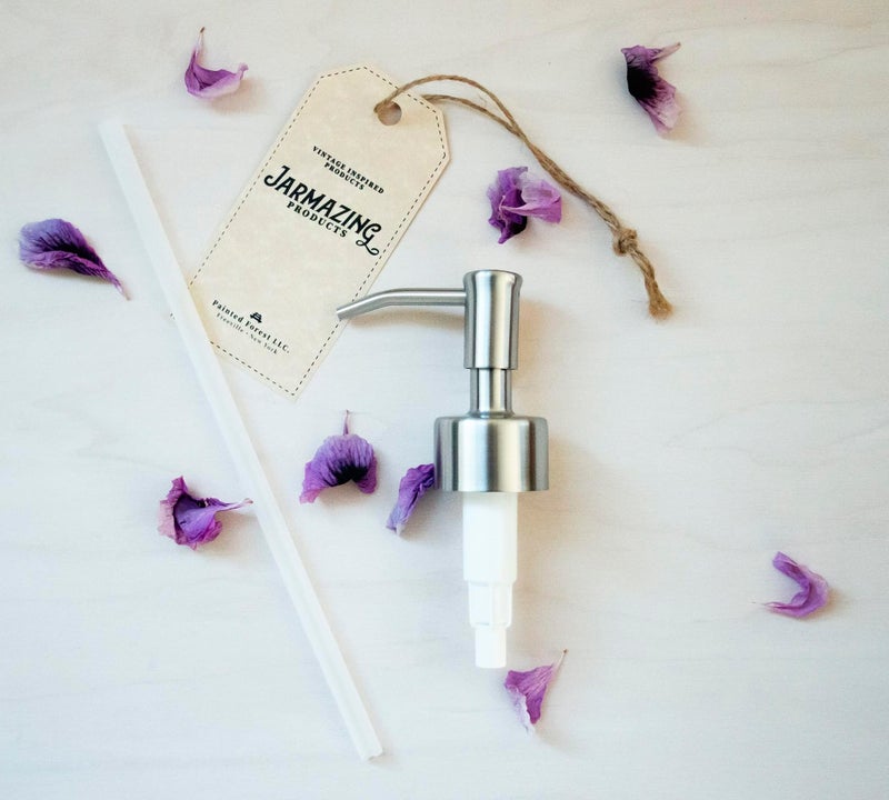 Jarmazing Products Stainless Steel Soap and Lotion Replacement Pump - One Pack - Image 3