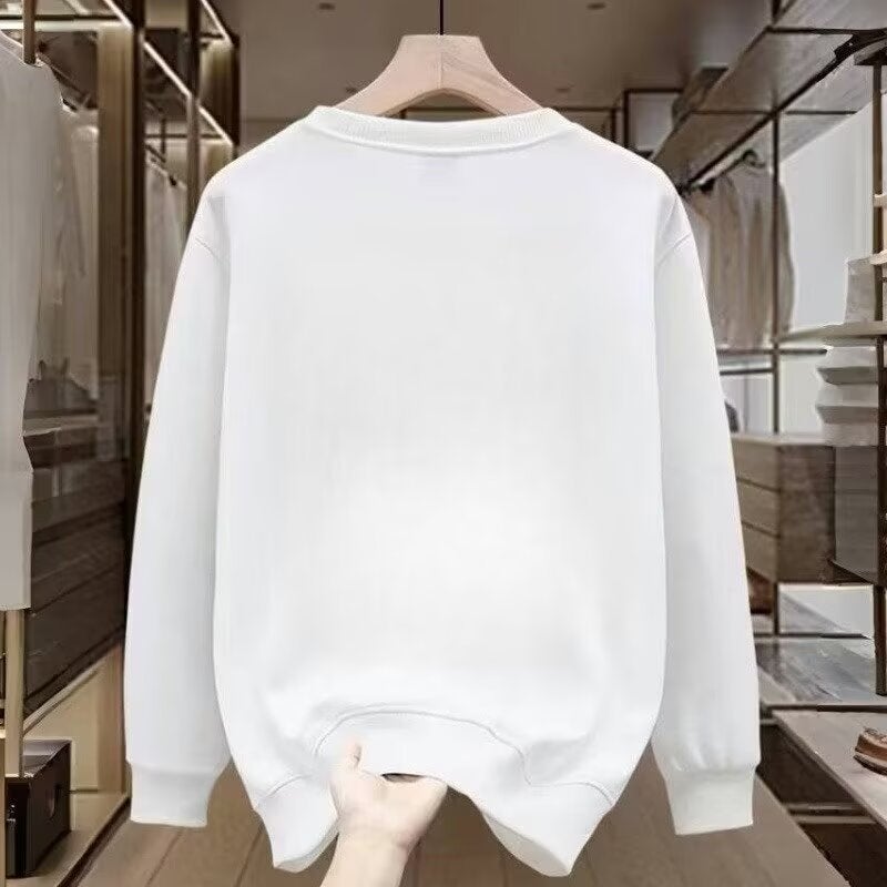 Explosions 2024 Men'S Long-Sleeved T-Shirt Autumn Base Shirt Long-Sleeved Cotton Autumn Hong Kong-Style Printed Loose Trendy - Image 3