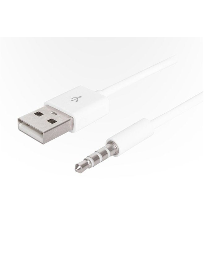 iAbler iPod Shuffle Cable, 2 Pack 3.5mm Jack/Plug to USB USB Power Charger Sync Data Transfer Cable for iPod Shuffle 3rd 4th 5th MP3/MP4 - Image 3