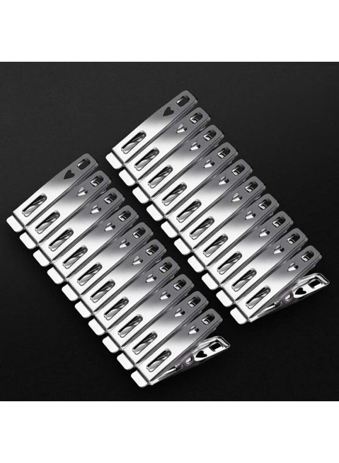 Zigman Cigeman Clothespins, 20-pack, Stainless Steel, For Hanging Clothes, Socks, And Quilts - Image 4