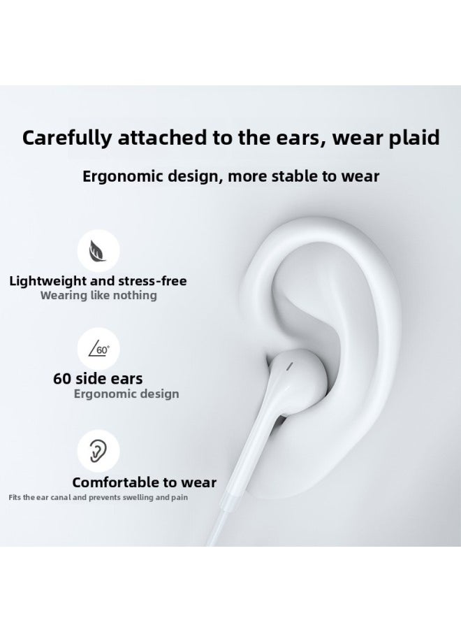 Suitable For Iphone Wired Bluetooth Headset For Apple/android/For Huawei Wired Plug-in Headset Type-c In-ear Type-Color:3.5mm Android Universal Headphones