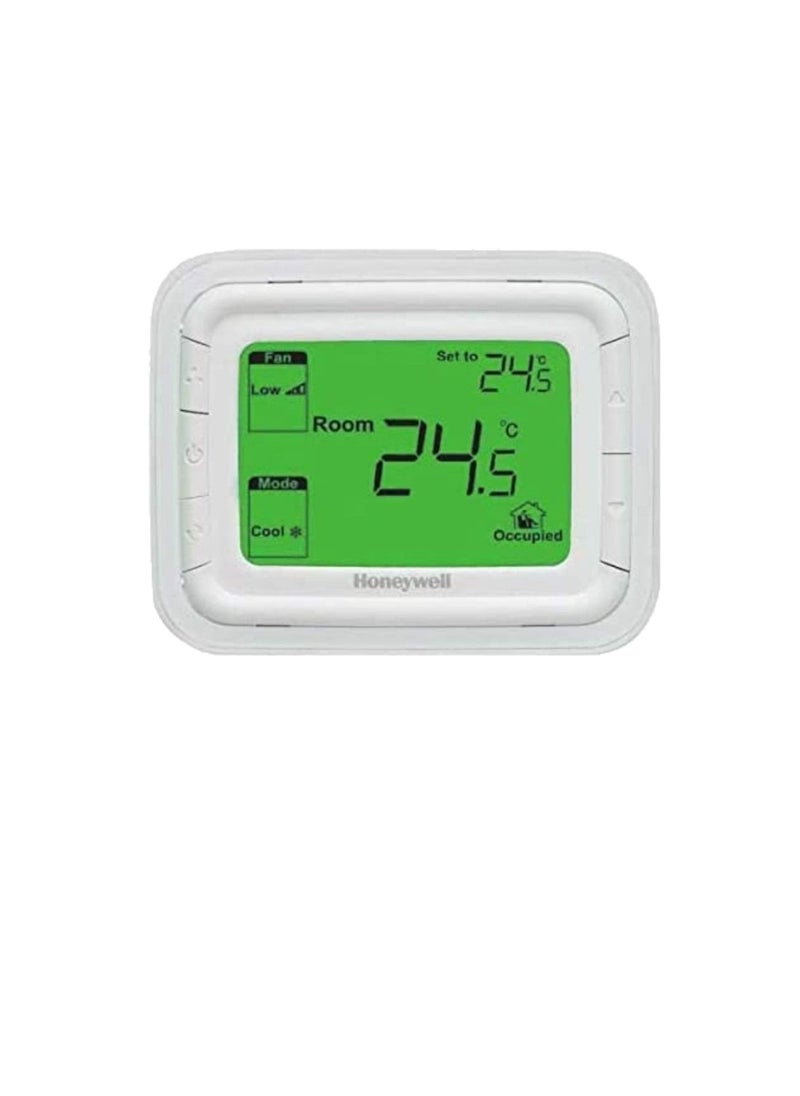 Honeywell - Honeywell Home T6861H2WG-R Fancoil On/off Thermostat, Green Backlight With Remote Sensor & Setback Inputs - 230VAC - Image 1