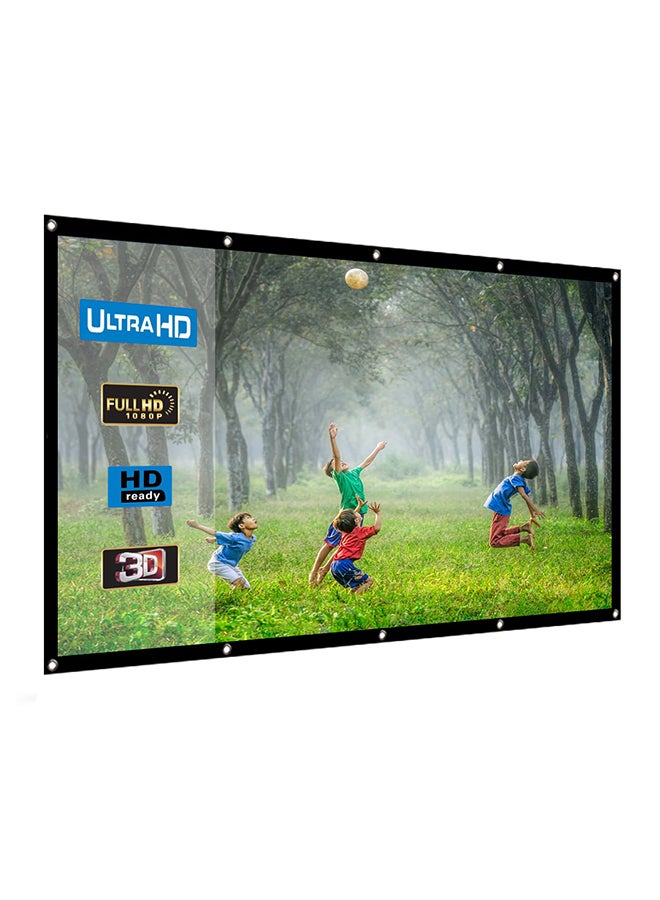 Portable HD Home Theater Projection Screen UNV-OZ-SCR-03 White  - Image 1