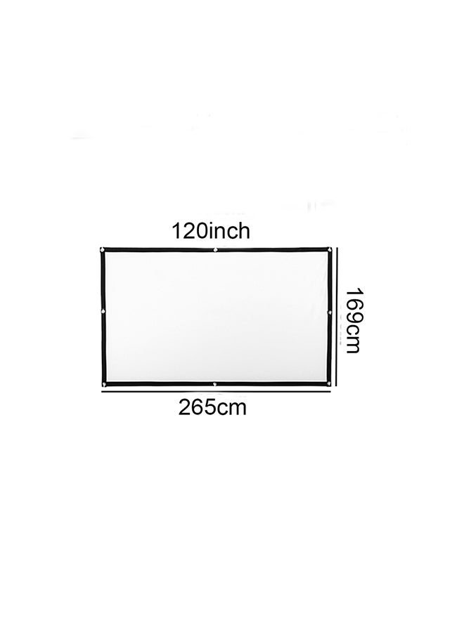 Portable HD Home Theater Projection Screen UNV-OZ-SCR-03 White  - Image 2
