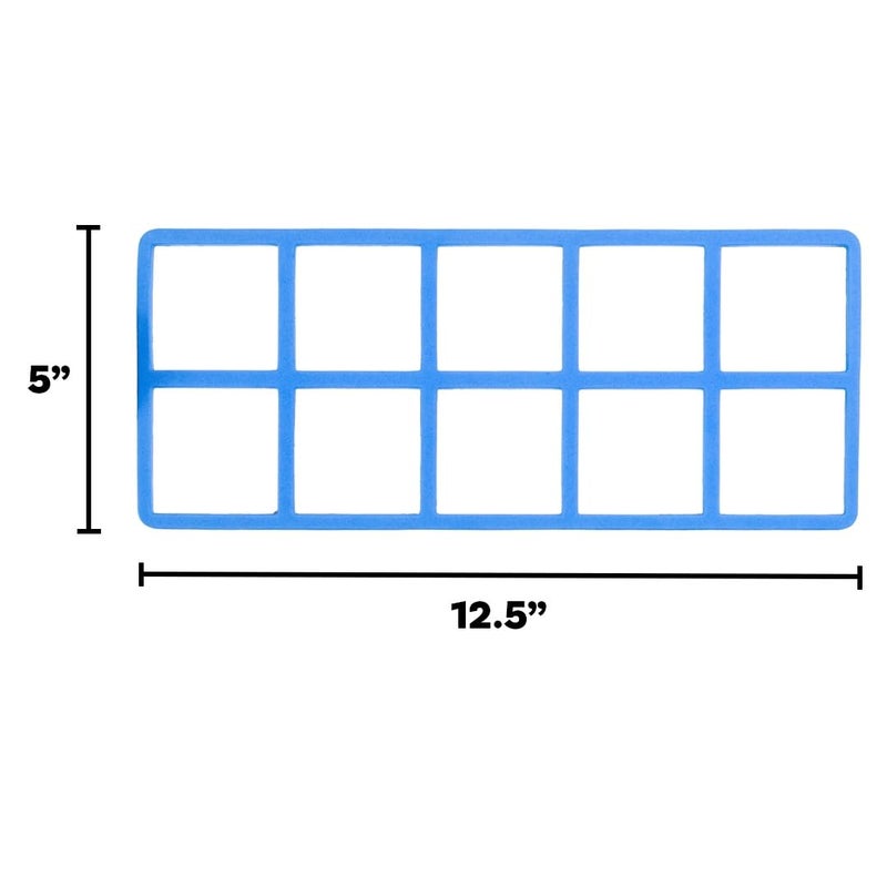 LEARNING ADVANTAGE Giant Magnetic Foam Ten Frames | Early Math Manipulative | 2 Frames with 20 Disks | Teach Number Concepts, Addition and Subtraction - Image 3