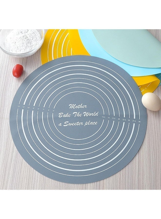 DUNISO Dough Roller Set with Measurements, Silicone Rolling Pin and Non Stick Baking Mat, Suitble for Best Pie Crust, Pasta and Pizza Dough (Gray) - Image 5