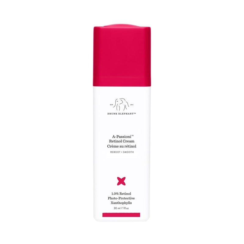 Drunk Elephant APassioni Retinol AntiWrinkle Cream Brightening Restorative and Vegan Face Cream with Vitamin F 30 mL  1 Fl Oz