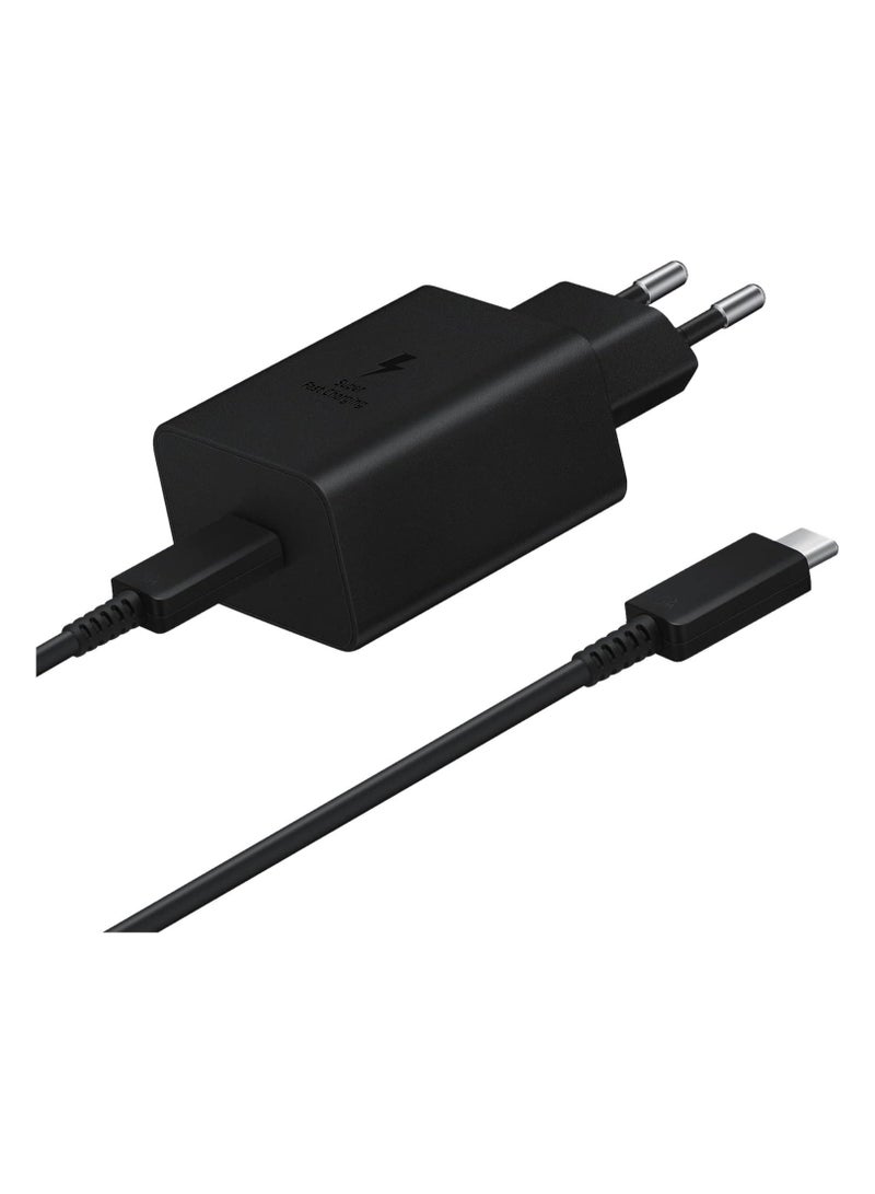 Samsung Super Fast Charging Travel Adapter With USB Type-C To USB Type-C Cable 45W Black - Image 2