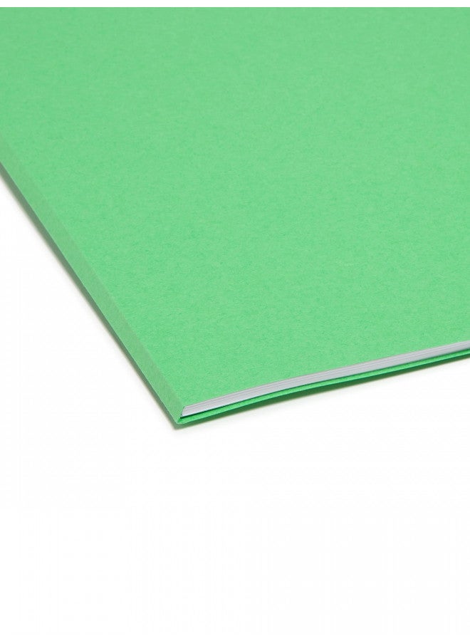 Smead File Folder, Reinforced 1/3-Cut Tab, Letter Size, Green, 100 per Box (12134) - Image 5