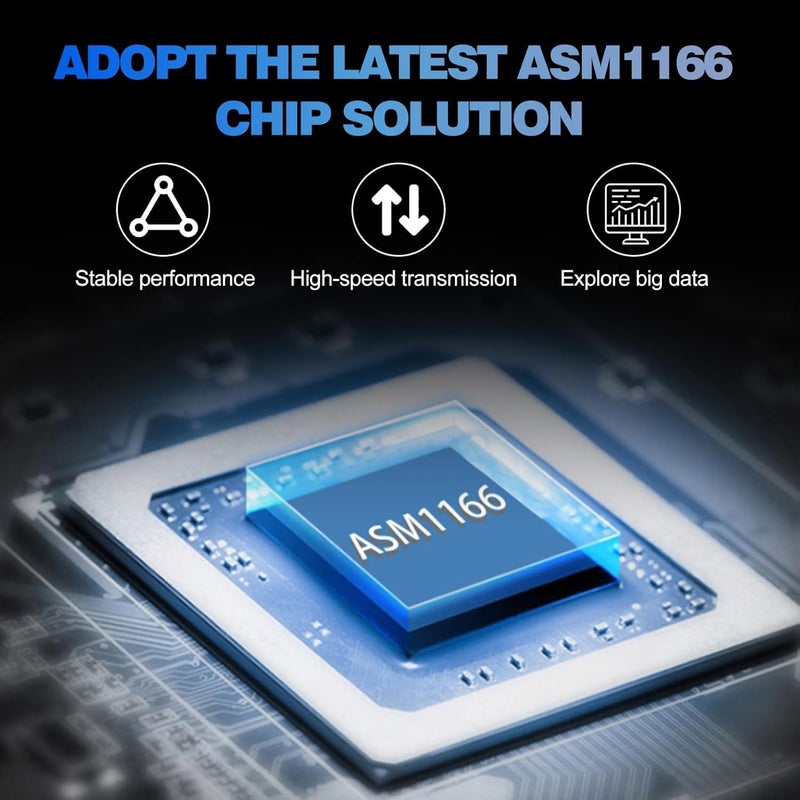 foxaa M.2 to SATA Adapter, M Key to SATA3.0 Card, ASMedia ASM1166 Chip, Support SSD and HDD for Desktop PC with LED Indicator, Tools Included - Image 4