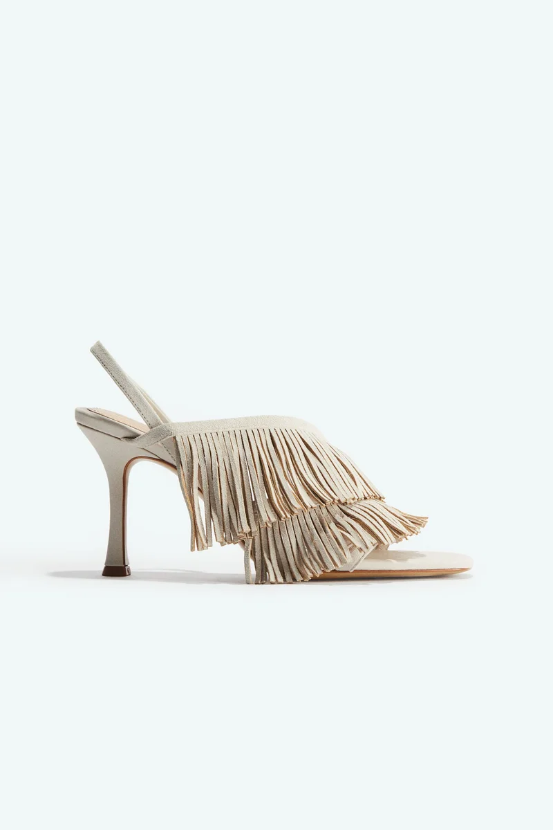 H&M Heeled suede sandals