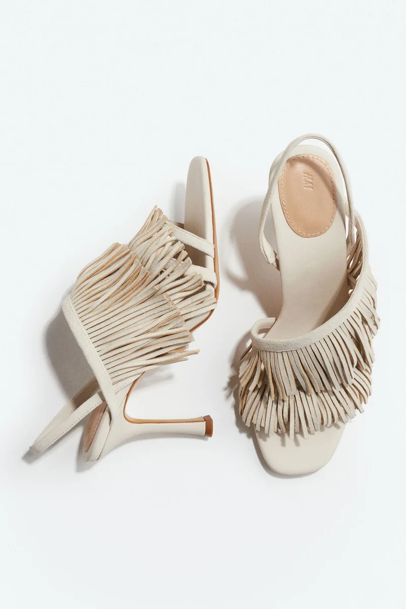H&M Heeled suede sandals