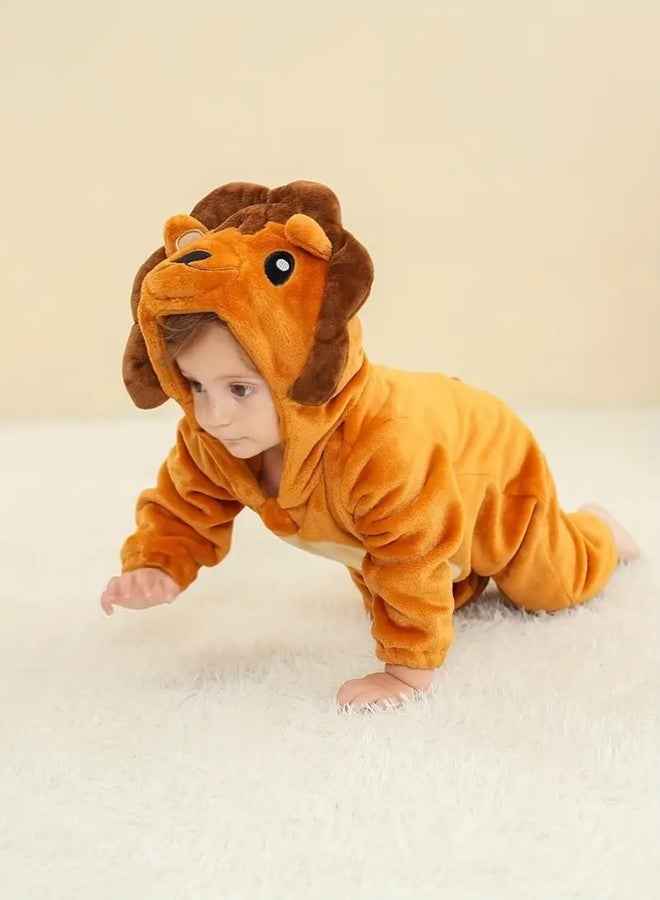DarkCom Unisex Baby Animal Onesie Toddler Hooded Romper Halloween Cosplay Lion Costumes Kids' Christmas Gifts 3-6 Months - Image 2