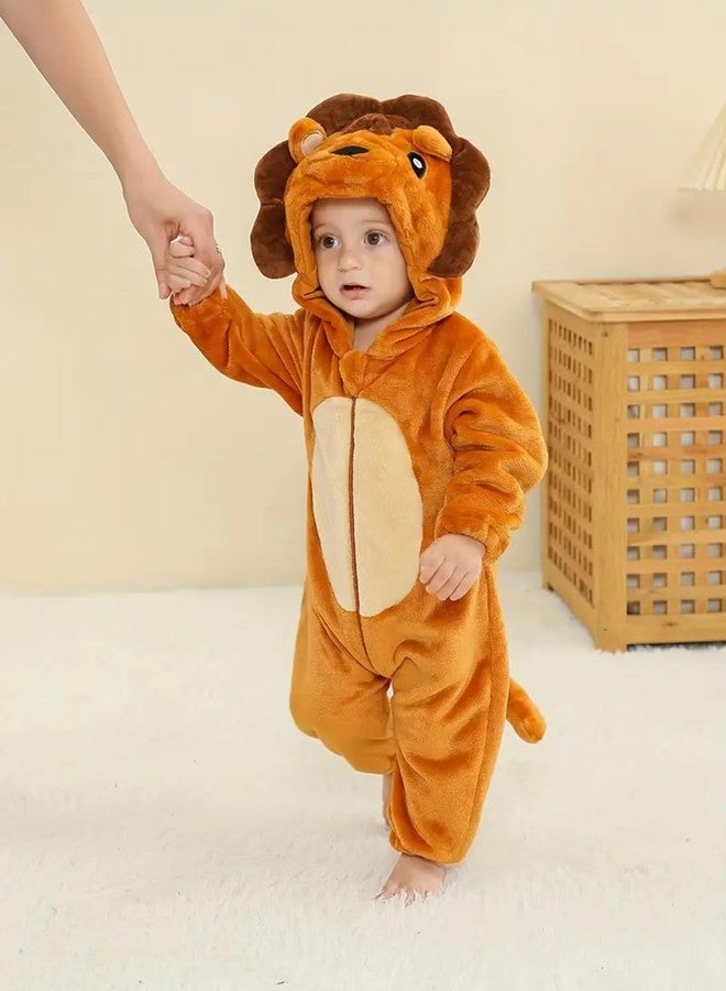DarkCom Unisex Baby Animal Onesie Toddler Hooded Romper Halloween Cosplay Lion Costumes Kids' Christmas Gifts 3-6 Months - Image 4