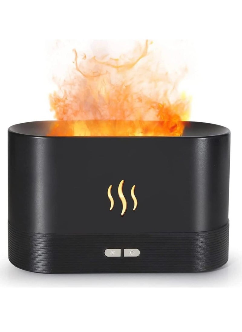 BGM Humidifier Flame Aroma Diffuser Aromatherapy Light Mist Atomizer Auto Off Protection for Spa Home Yoga Office 180ml  - Image 1