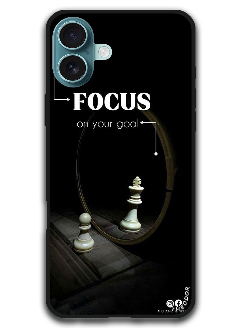 Theodor Protective Case Anti Scratch Shock Proof Bumper Cover For iPhone 16 Plus (6.7)-inch Focus on your goals - Image 1