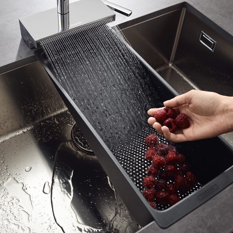 Hansgrohe 40963000 Multi-Functional Multifunctional Strainer, Sieb, Matt Black - Image 2